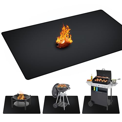 rumlick 48 x 30 inches Under Grill Mat for Patio