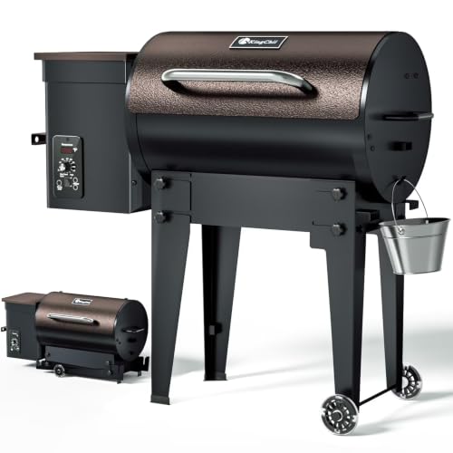 KingChii Electric Wood Pellet Smoker & Grill, Portable BBQ