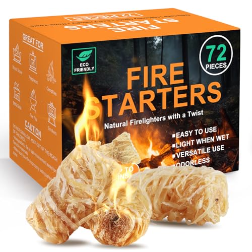 Realcook Natural Fire Starter for Campfires: All Weather...