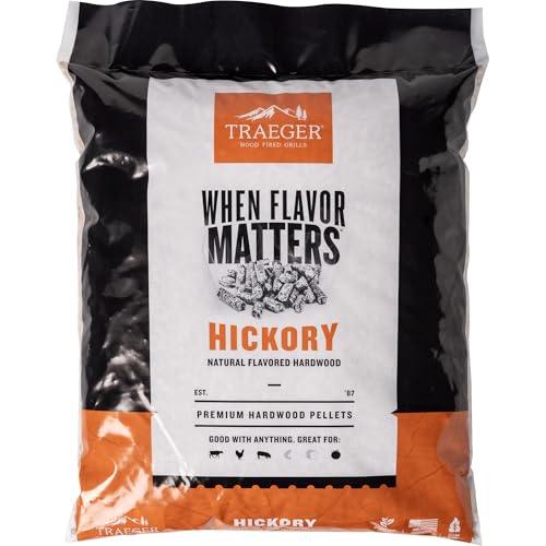 Traeger Grills Hickory 100% All-Natural Wood Pellets for...